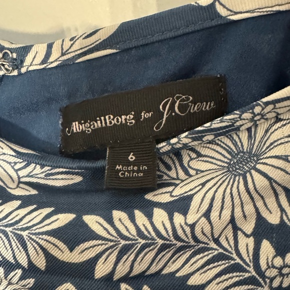 100% Silk Blue Floral Tank Top & Slip Skirt Set from Abigail Borg by J. Crew - Picture 10 of 10